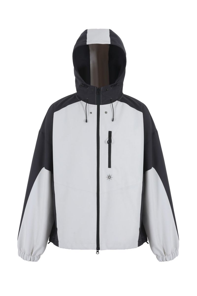 HOOD ZIP UP JACKET (charcoal mix)