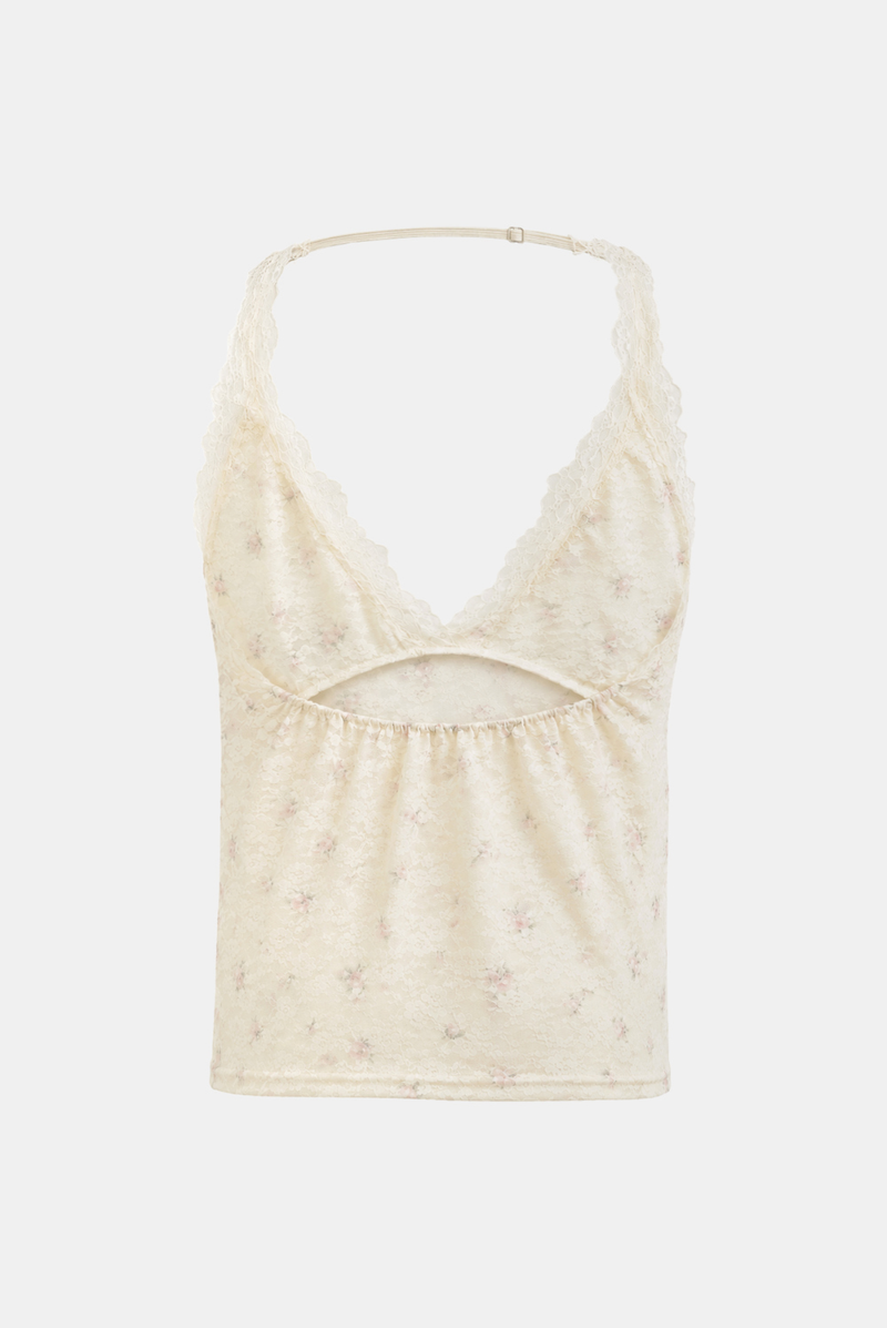Elin Lace Floral Sleeveless