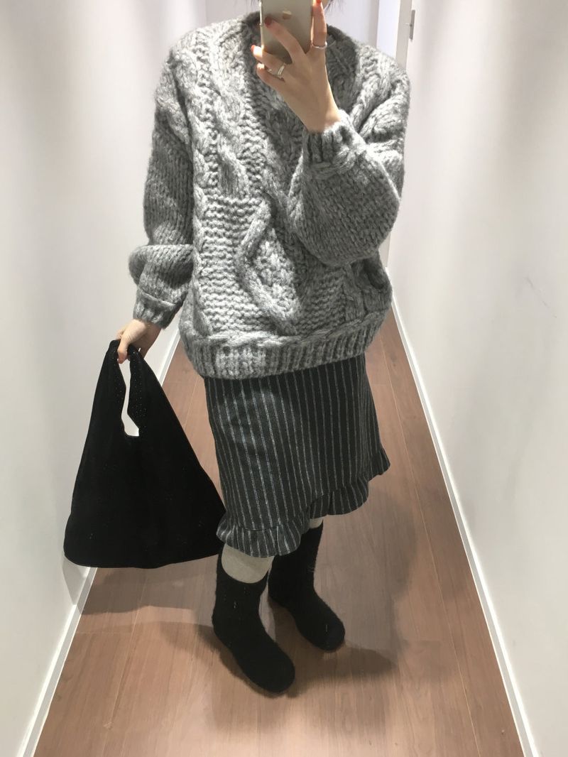 Puff reversible dot bag (2color)