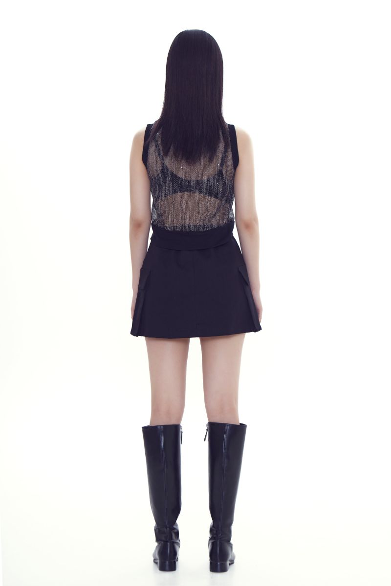 cargo mini-skirt_bk