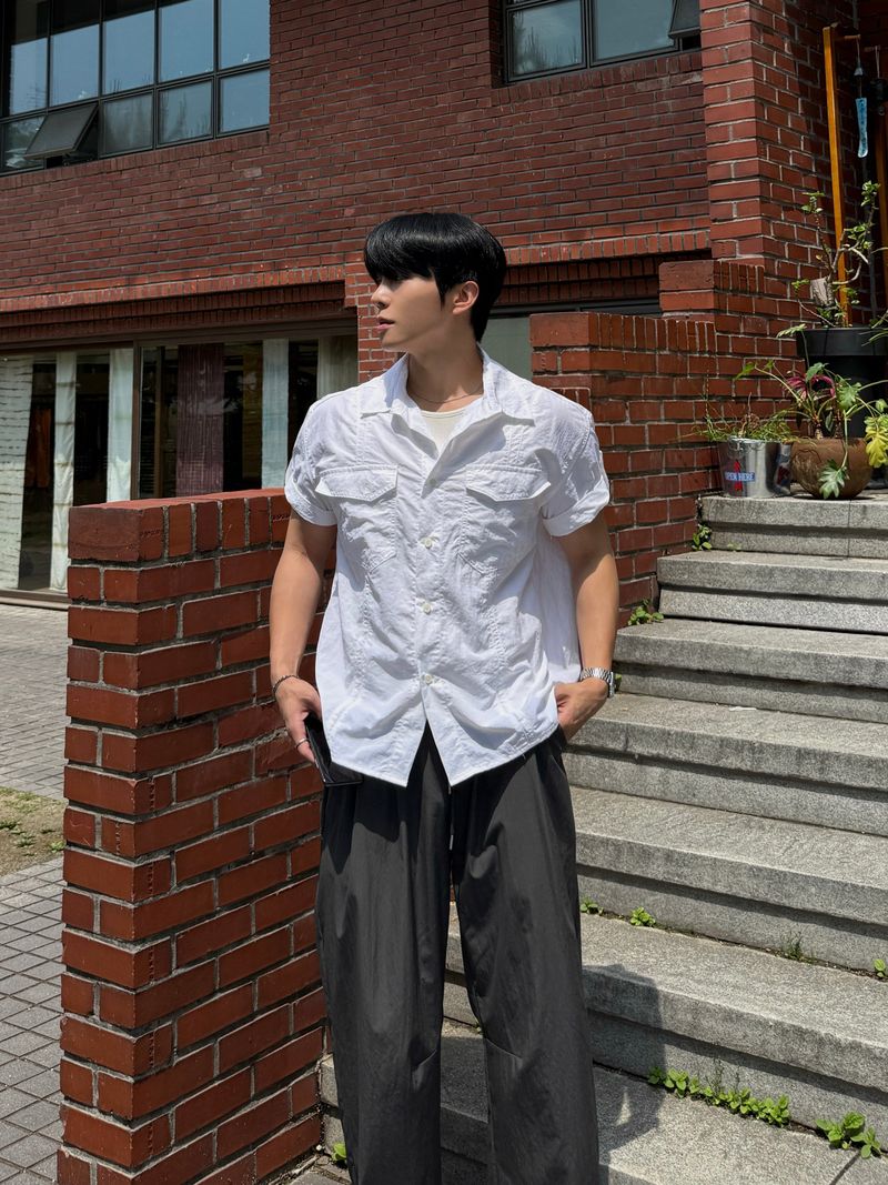 Oen Nylon Roll-Up Shirt