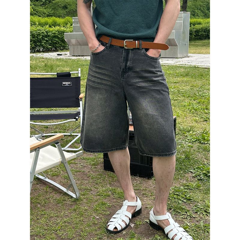 [S/S] Damage bermuda denim pants(2color)