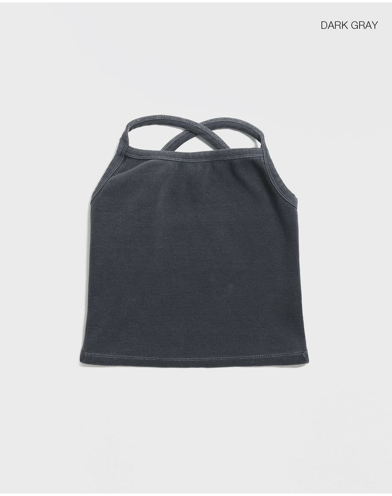 [MADE] T-cell SET - Washed Ribbed Tank Top