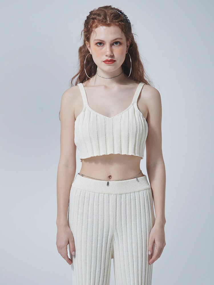 GATELESS（ゲートレス）の「LOW KNIT BRA-TOP（Tops）」