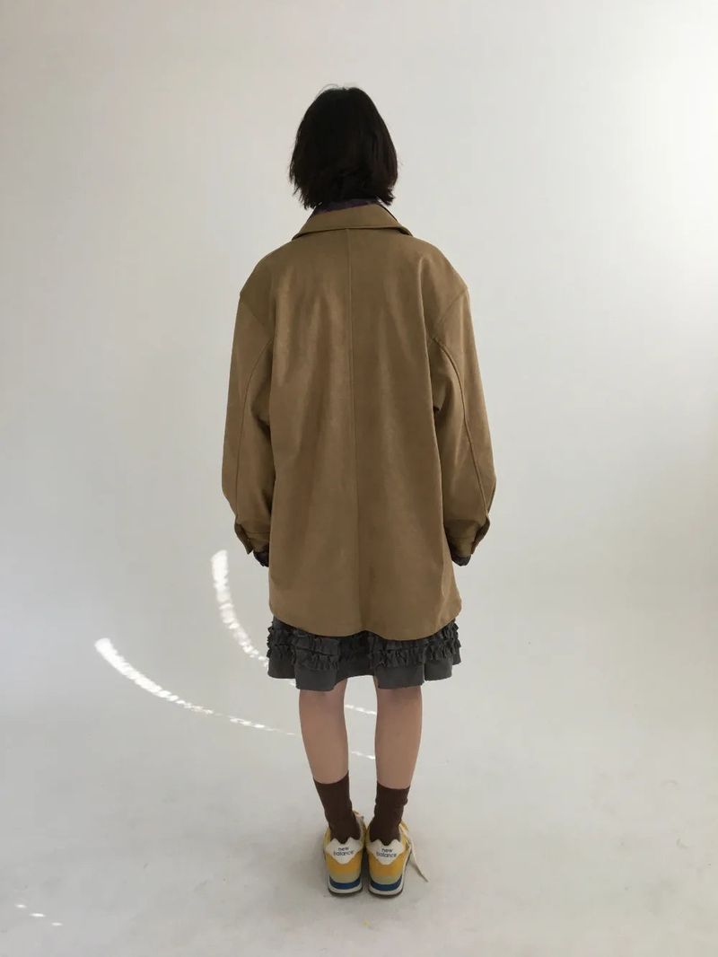 Saco Suede Half Coat (2color)