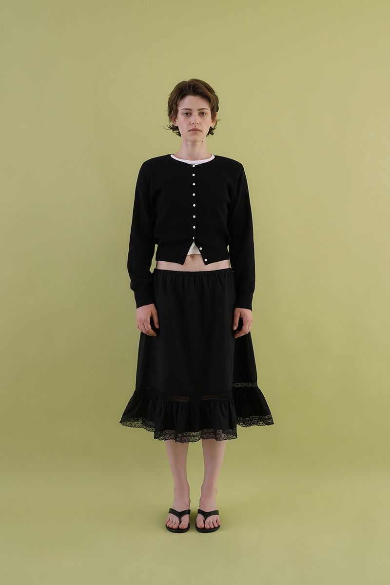 Faye lace skirt_black