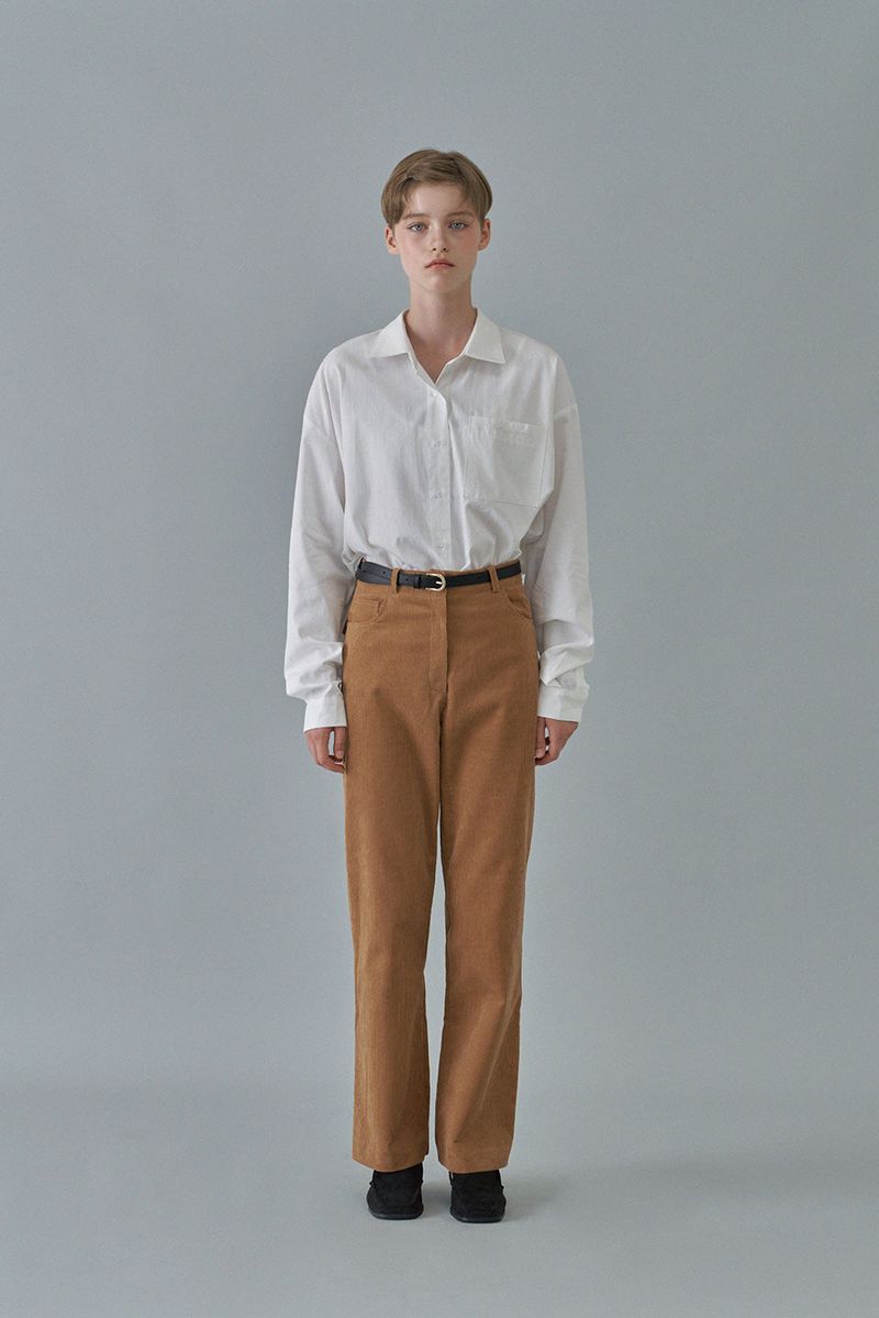 Oxford logo shirt_ivory
