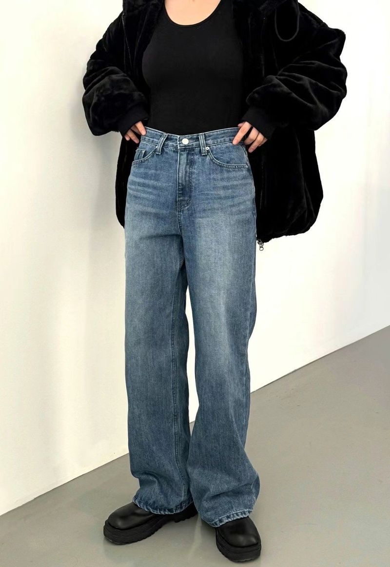 Toasty High-waist Wide Leg Jeans