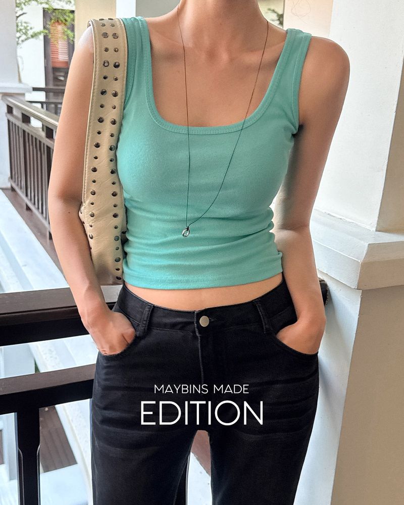 [MADE] Koity square‑neck sleeveless