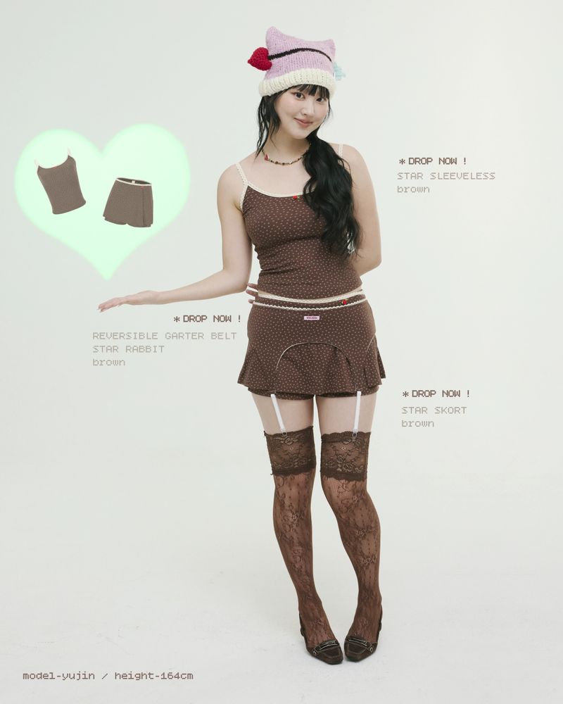 star sleeveless brown