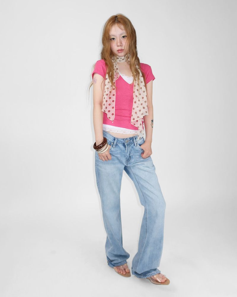 ICE LOW DENIM PANTS