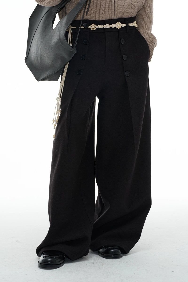 JCAESAR（ジュリウス・シーザー）の「Buttoned Wool Trousers（Pants）」