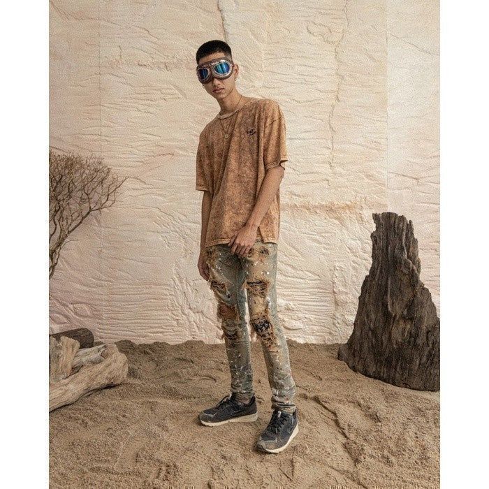 M1 Batik Patch Desert Fox Monett - Celana Jeans