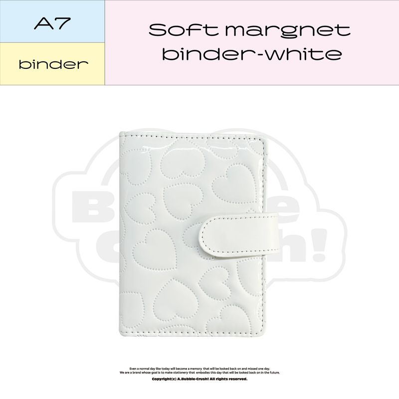 abubblecrush（アバブルクラッシュ）の「A7 soft magnet button binder white（Smartphone Accessories）」