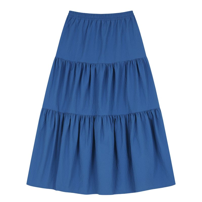 Cancan Long Skirt Blue
