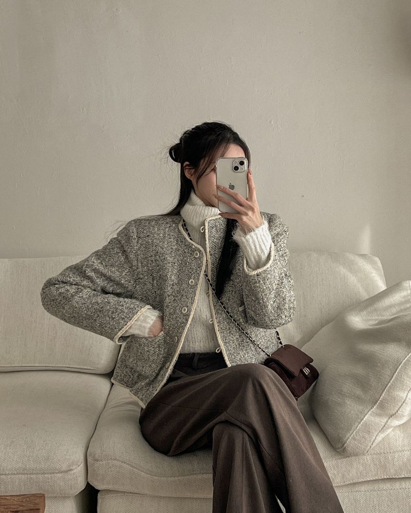 Wool tweed jacket