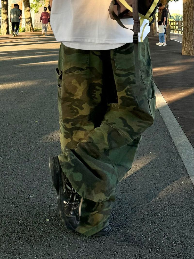Camoufalge Carpenter Balloon Pants 2C