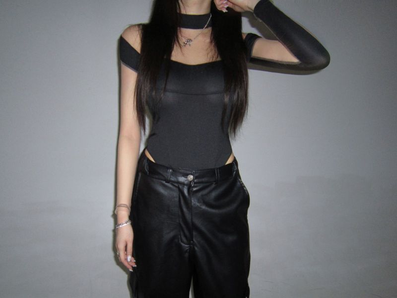 See-through body-suit