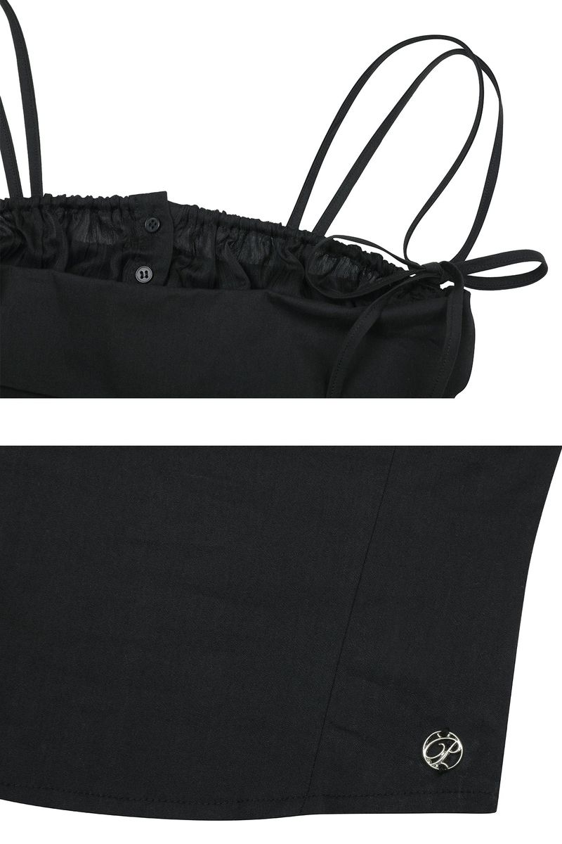 HEART RIBBON TOP (SS ver.) black