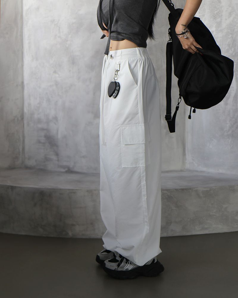 Nikki String Jogger Wide Cargo Pants