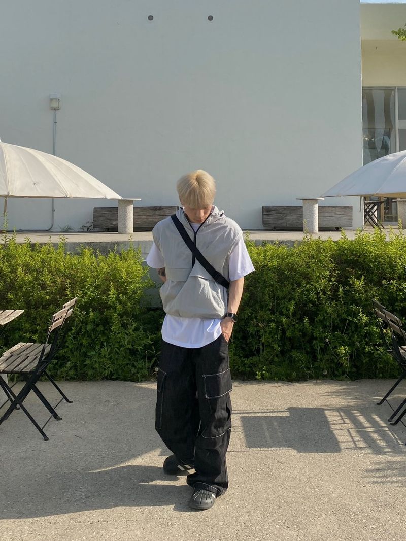 Nonfade stitch cargo balloon pants 2C