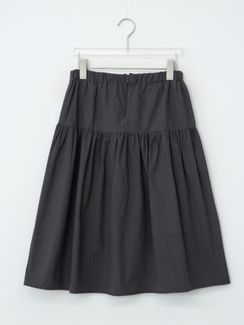 side button midi skirt