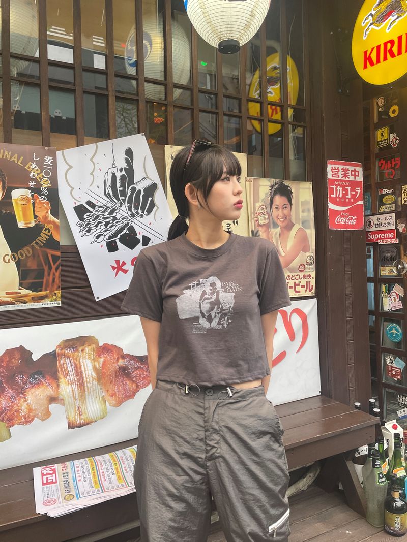 Old vintage crop t
