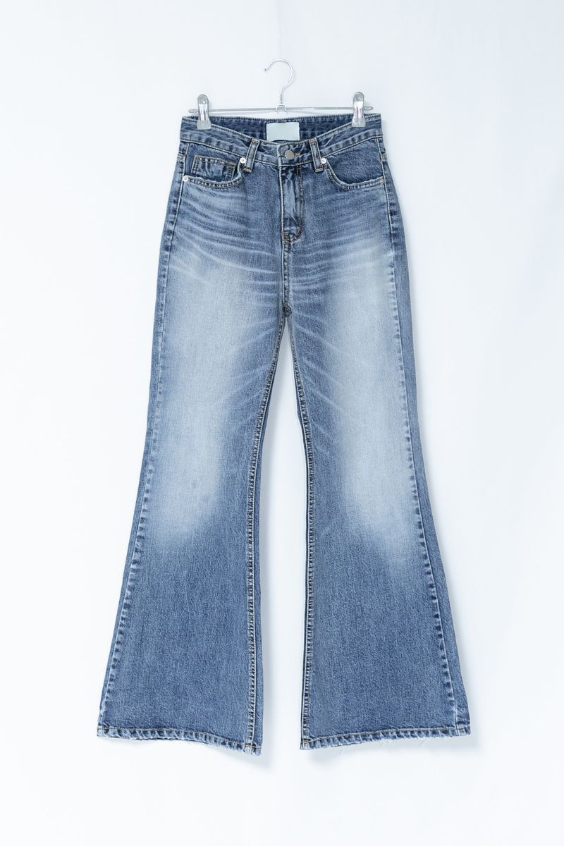 contour washing boots cut denim(S-L)