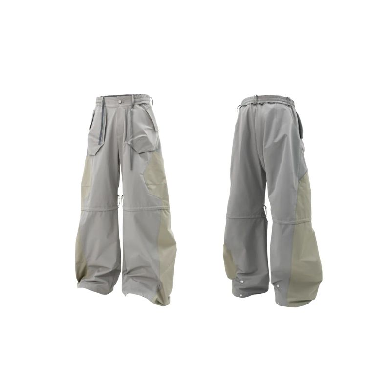 RELABEL(DIGGER) three-proof wear-resistant color-block segmented three-dimensional cutting deconstructed functional assault pants