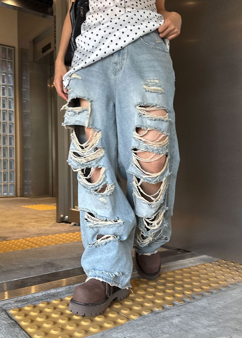 DAMAGE VINTAGE DENIM PANTS