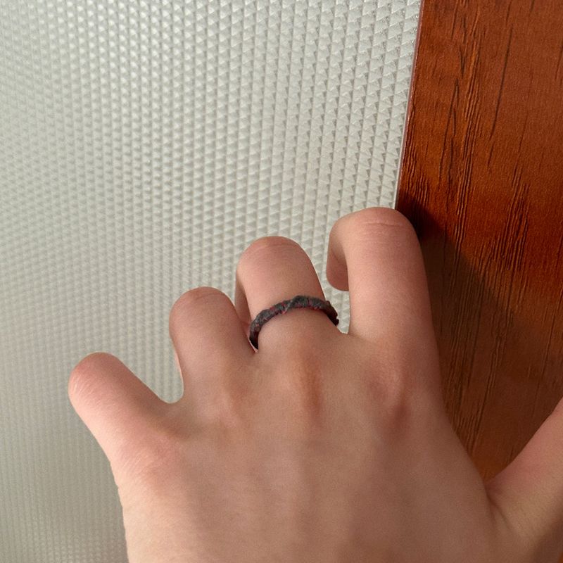 [CCNMADE] LETTER RING 2 (NAVY)