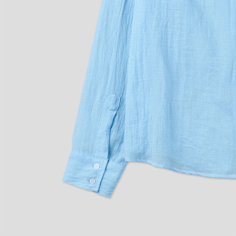 Light crease summer check shirt