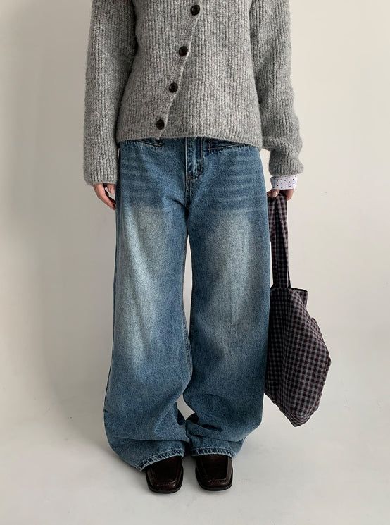 Picat Pocket Straight Denim Pants