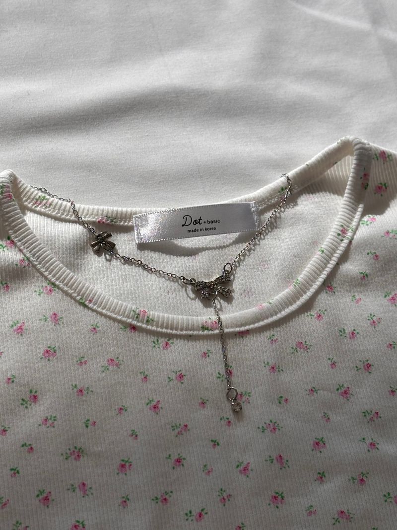 TWINKLE TWIN RIBBON NECKLACE