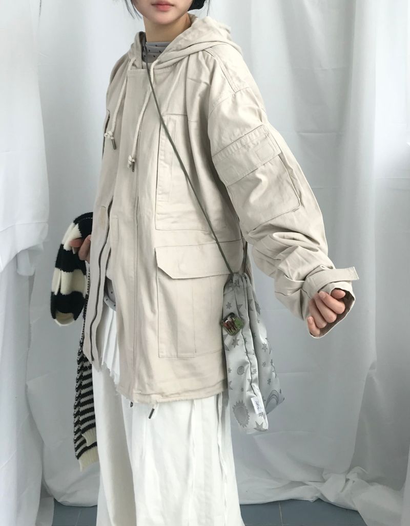 Vintage Pocket Half Bomber Jacket
