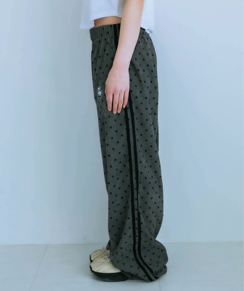 dot patch pants (gray)