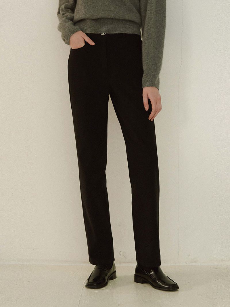 Straight cotton pants