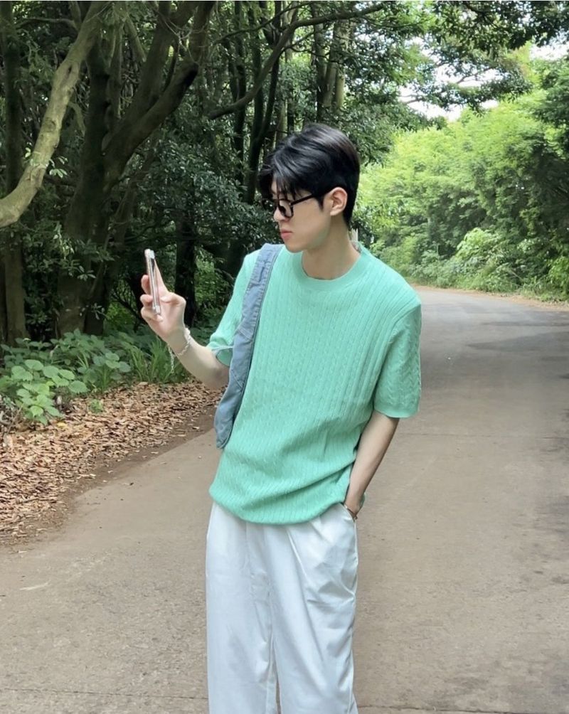 Palette twist short sleeve Knit