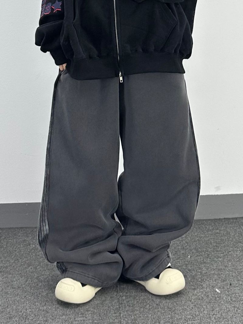 corduroy line fleece sweatpants
