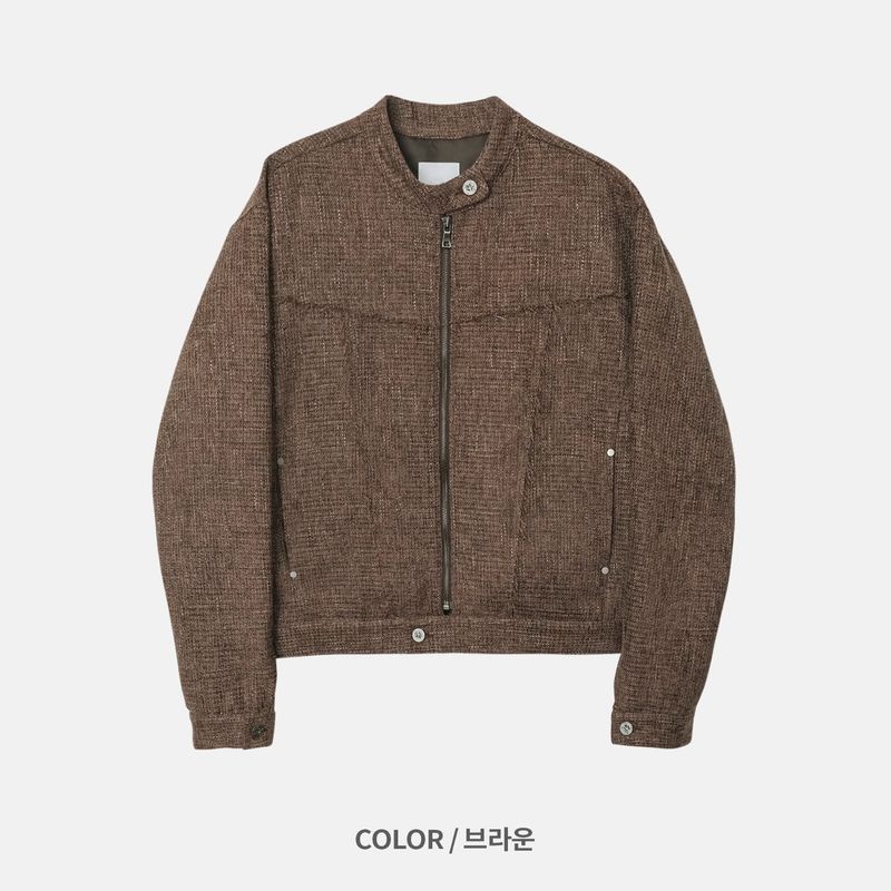 Shawn Tweed Biker Jacket (3color)