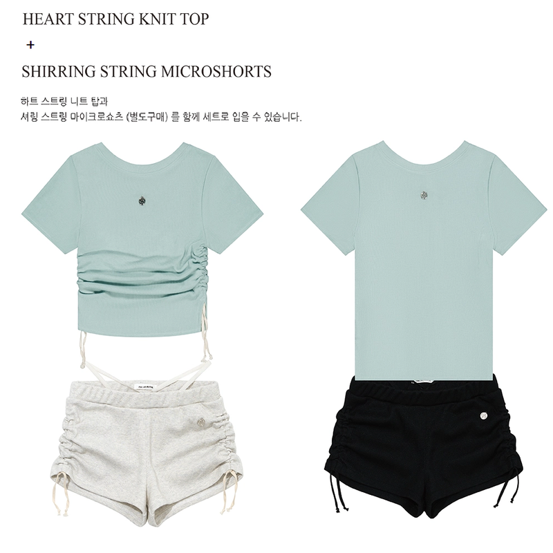 HEART STRING KNIT TOP_MINT