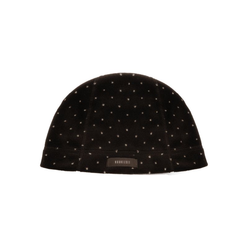 Mini Dot Fleece Beanie (black)