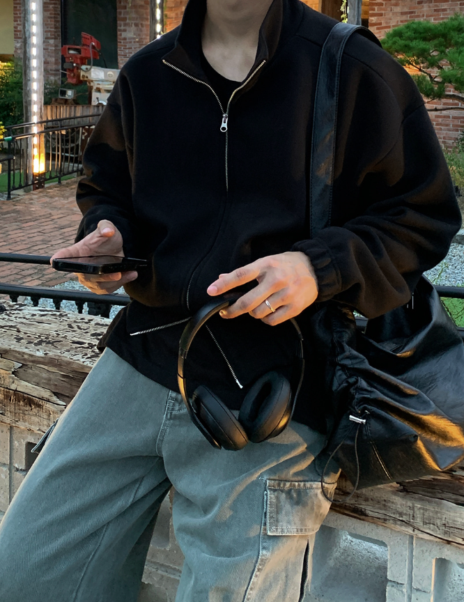 First Casual Overfit High Neck Zip-Up