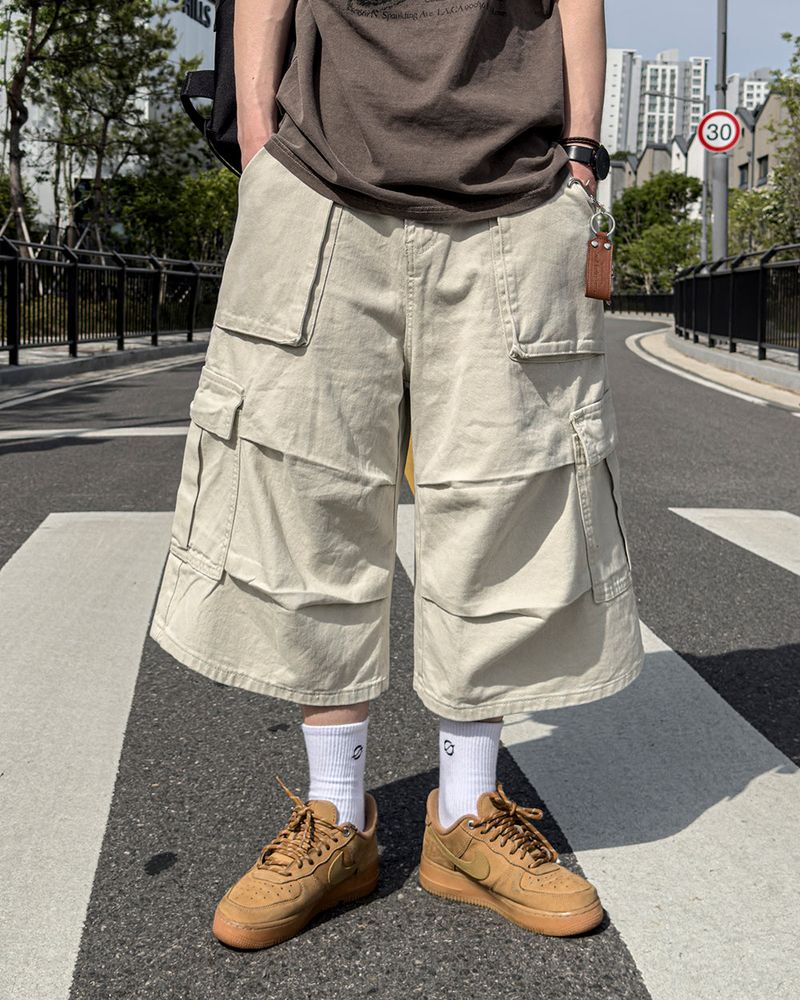 RUBINE 7‑PART CARGO BERMUDA PANTS