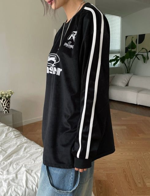 Aensseo Velvet Track Over Tee