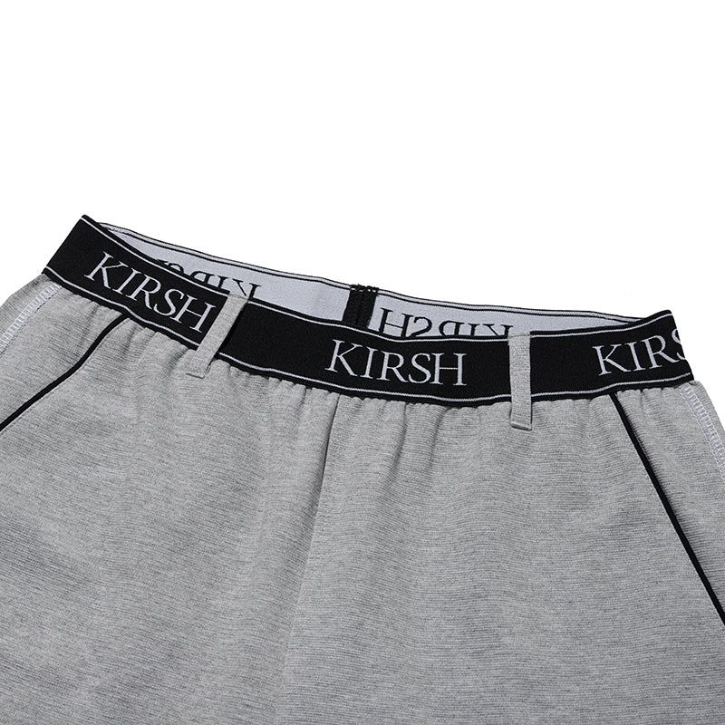 DOODLE CHERRY HALF LENGTH BANDING PANTS [MELANGE GRAY]