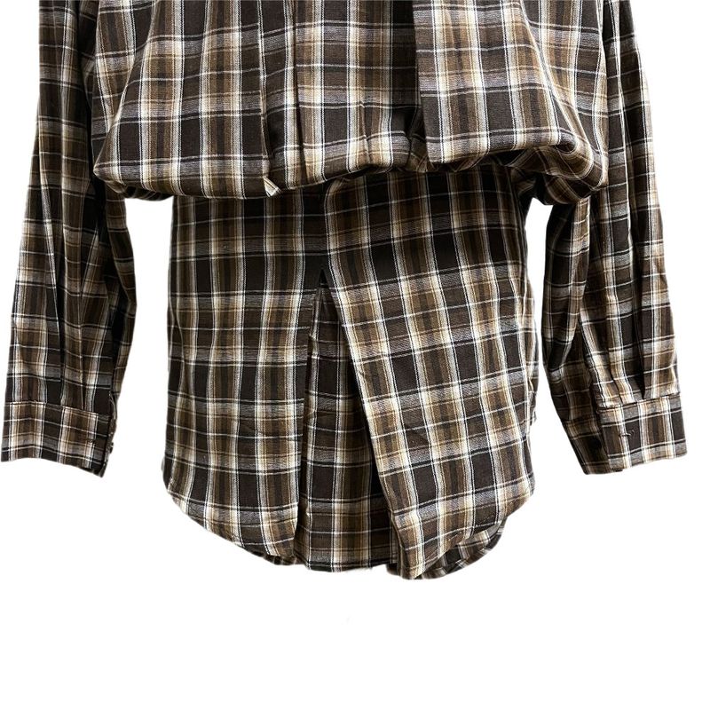 Rook Waist Point Check Long Shirt