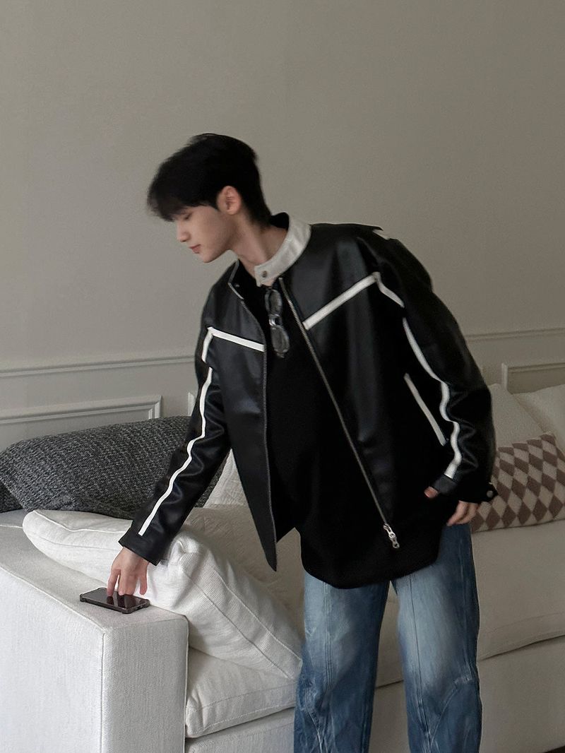 Uno Leather Biker Jacket