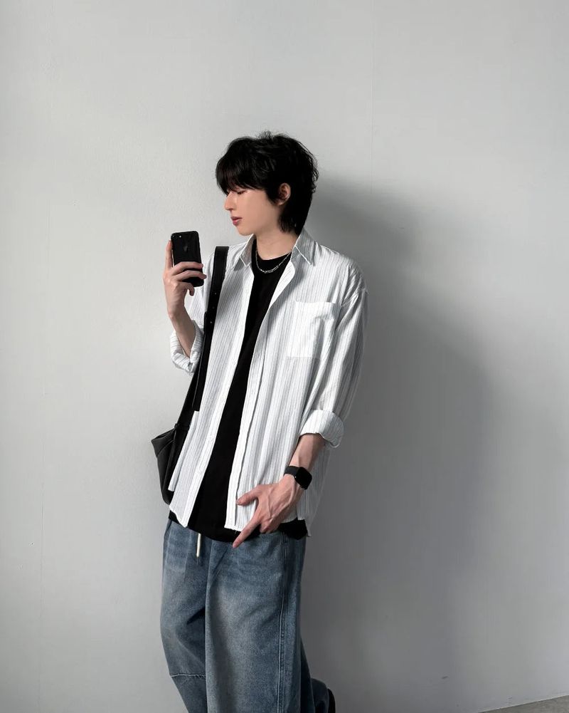 Newlan Stripe Over Shirt