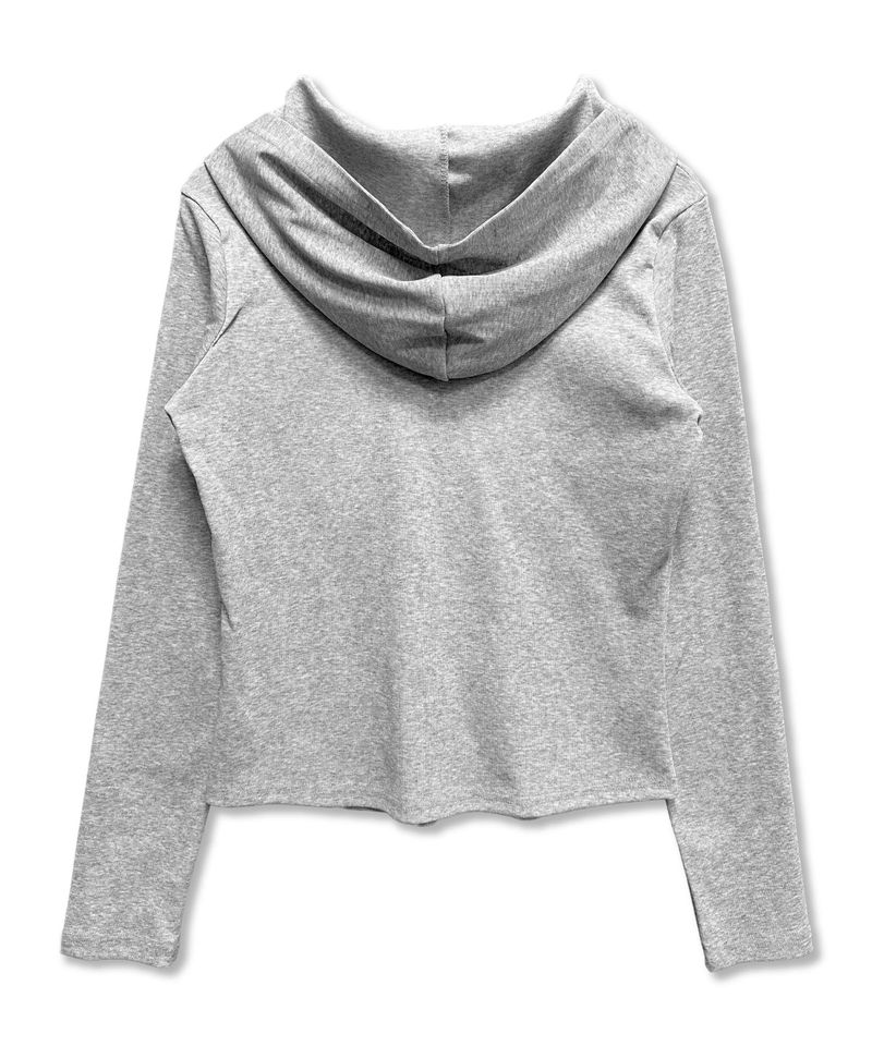 We love It Hoodie Long Sleeve_Gray